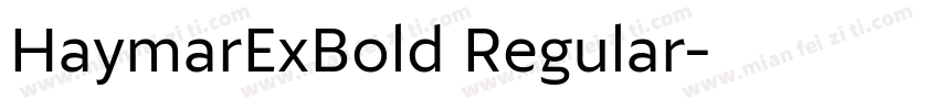 HaymarExBold Regular字体转换
